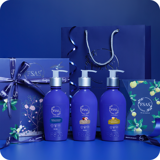 FSAS Luxury Bath & Body Gift Set: Shower Gel, Shampoo & Body Cream