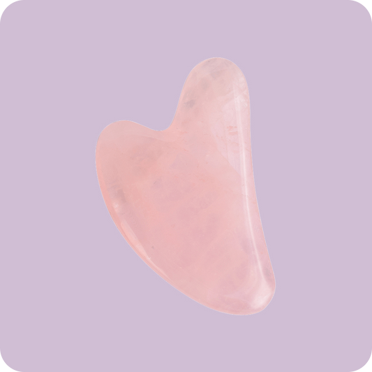 Rose Quartz Contour Luxury Gua Sha | Asian Beauty Secret - 100% Authentic and Genuine Rose Quartz