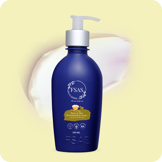 Nourishing Honey & Olive Nourishing Body Cream | 96% Plant-Derived | 250ML