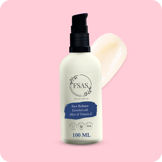 Hydrating Face Moisturiser with Vitamin E, Ceramides & AHA | Barrier Repair Cream | 94% Plant-Derived | For All Skin Types | 100ML