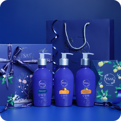 FSAS Luxury Bath & Body Gift Set: Shower Gel, Shampoo & Honey Body Cream.