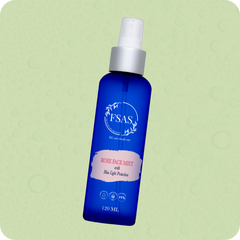 FSAS Luxury Facial Gift Set: Green Tea & Cinnamon Face Cleanser, Face Hydrator and Rose Mist