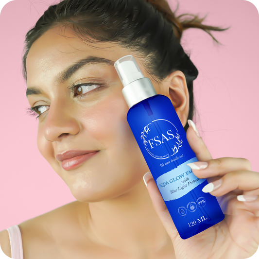 Aqua Face Mist With Blue Light Protection | Dermatologist Recommended, Anti-aging, Fights Hyperpigmentation | 99% Plant-Derived |For all skin types | 120ML